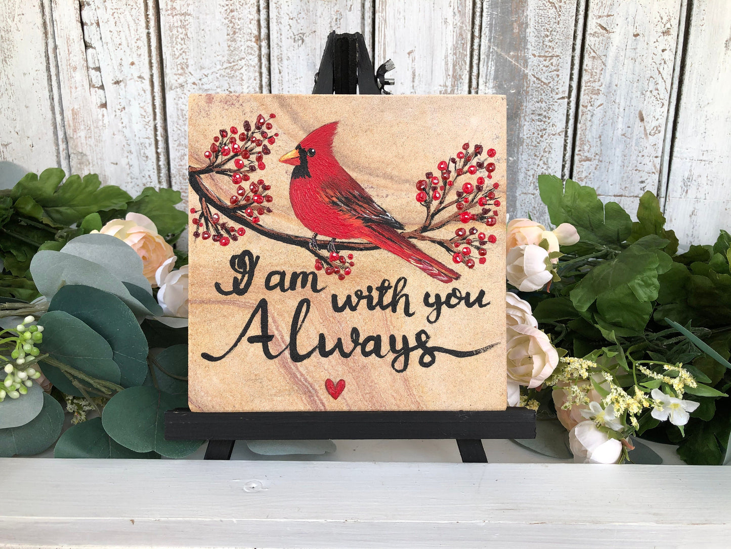 Cardinal Memorial Stone 6.25x6.25"