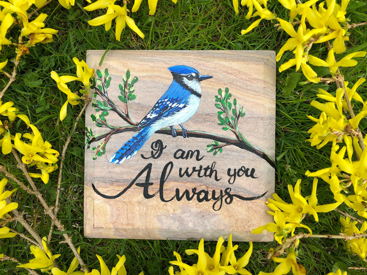Hand Painted Memorial Stone 6x9"