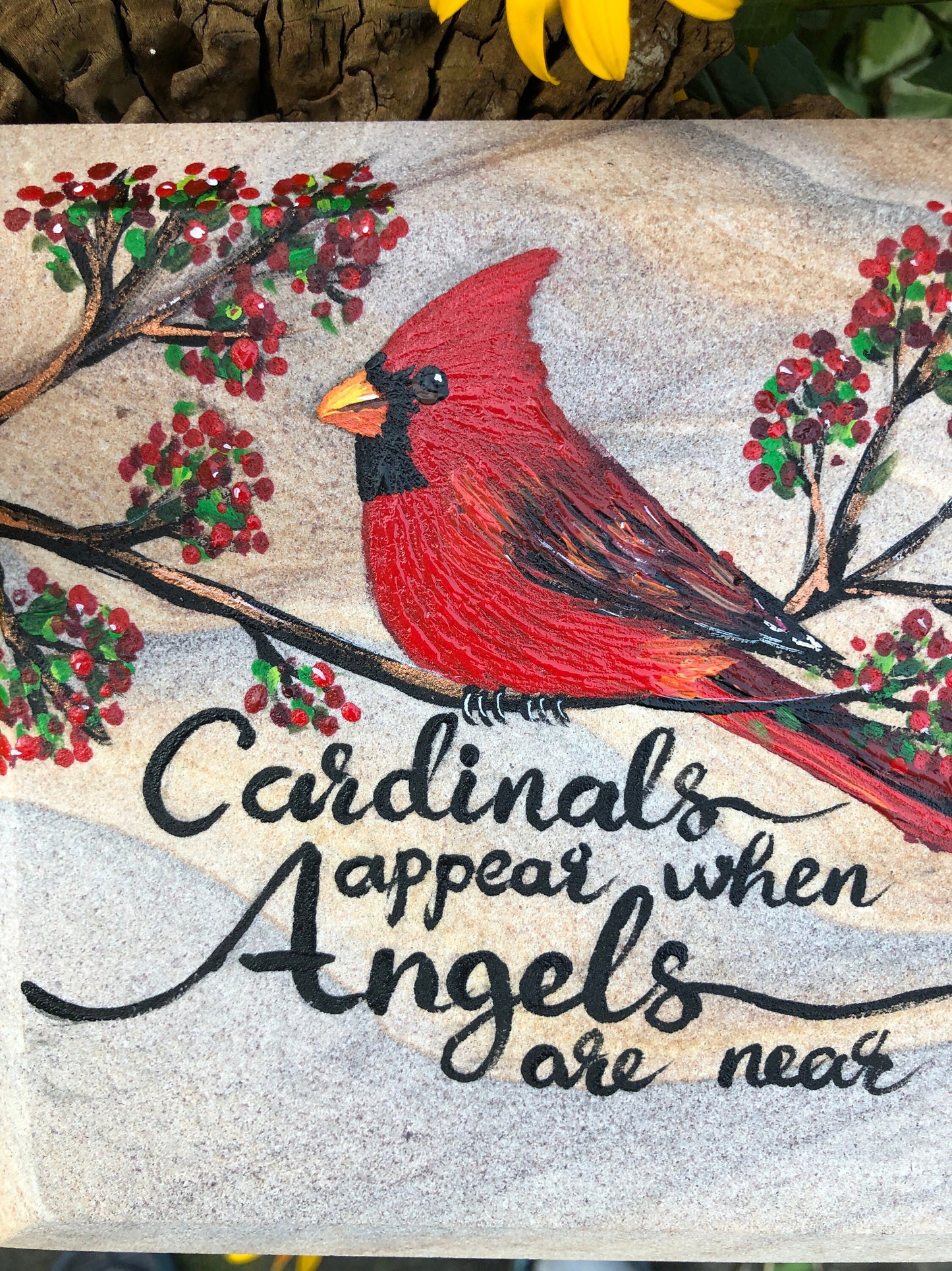 Cardinal Memorial Stone 5x12"