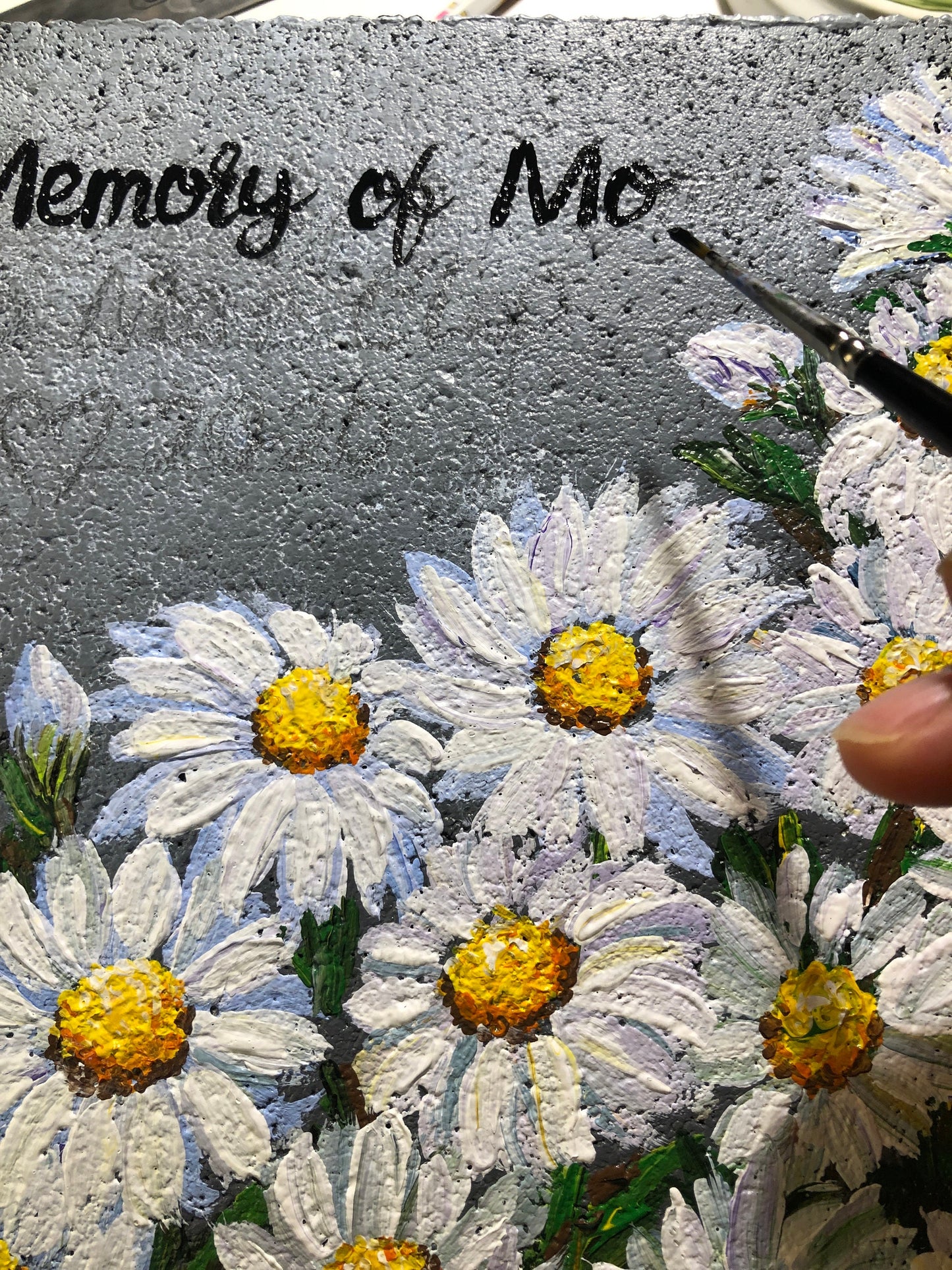Daisy Memorial Stone 6.25x6.25"