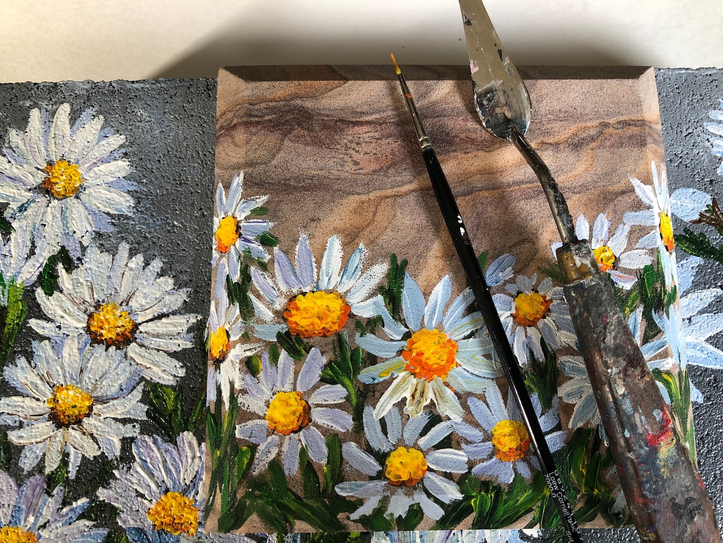 Daisy Memorial Stone 6.25x6.25"
