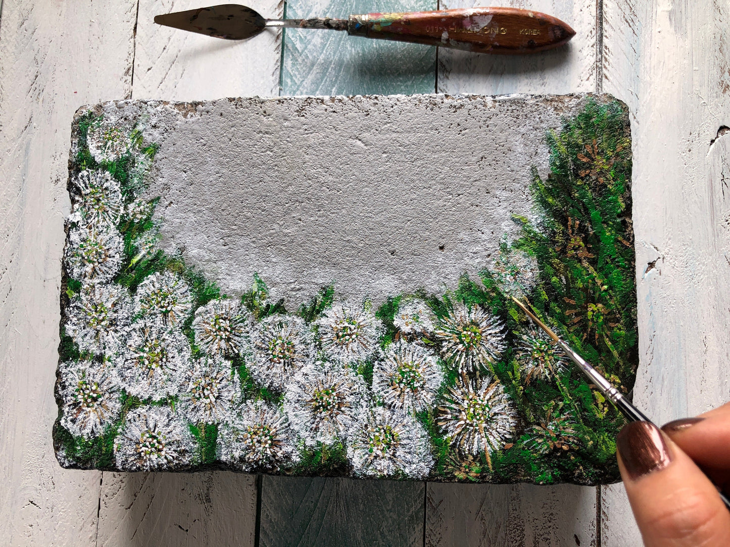 Daisy Memorial Stone 6x9"