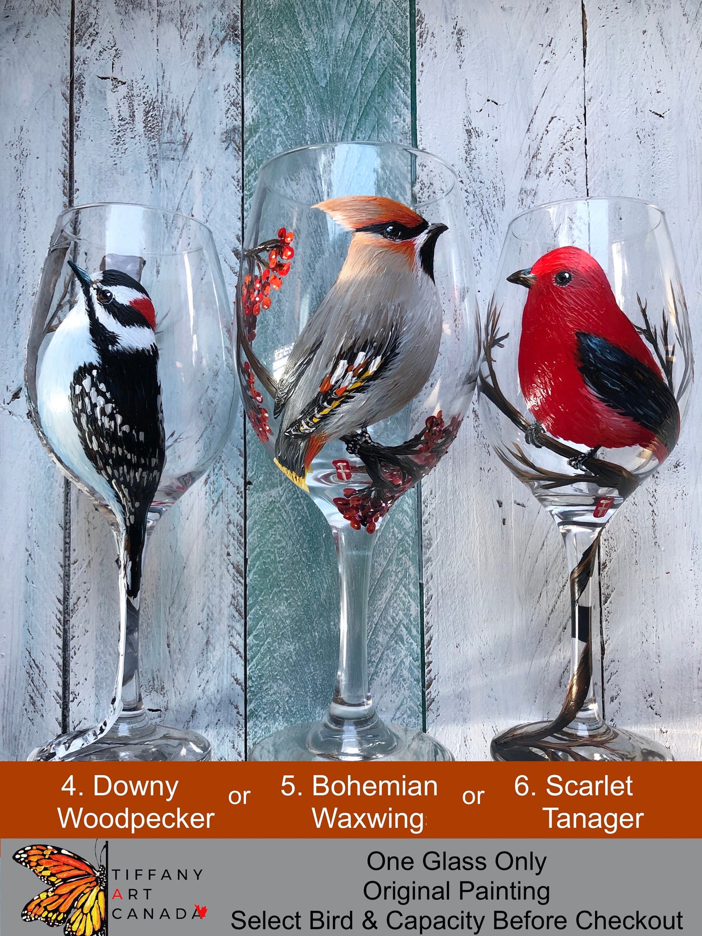 Custom Bird Wine Glass, Father's Day Wine Glass, Fathers day gift, Dad gift, Dad present, Robin Wine glass, Gift for Mom Mothers Day Gift
