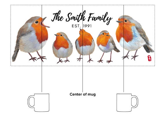 Personalized Robin Mug