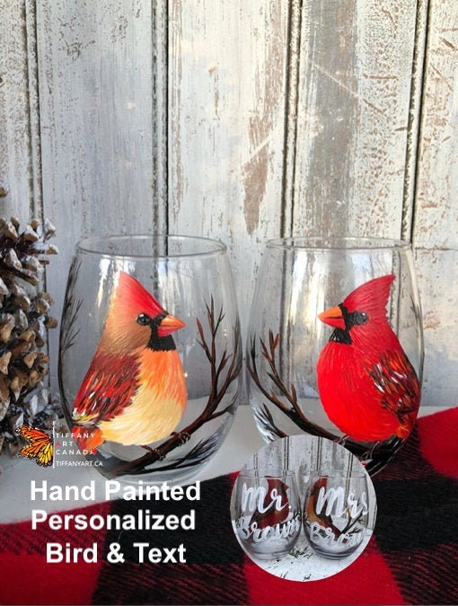 Hand Painted Mr and Mrs  Wine Glasses, Wedding Wine Glasses, Wedding Gift For Couple, Personalized Couple Gift, Bridal Shower Gift