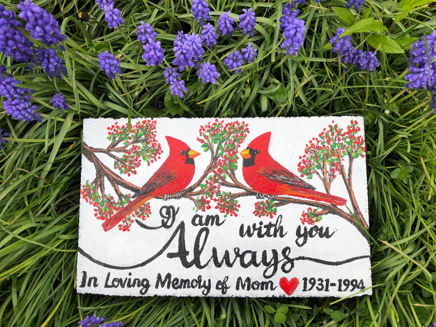 Cardinal Memorial Stone 6x9"