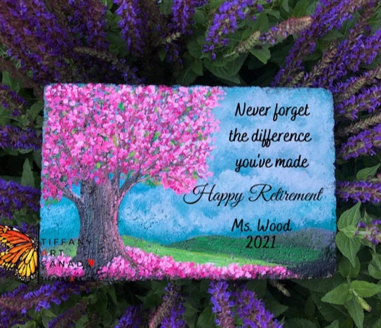 Painted Garden Stone