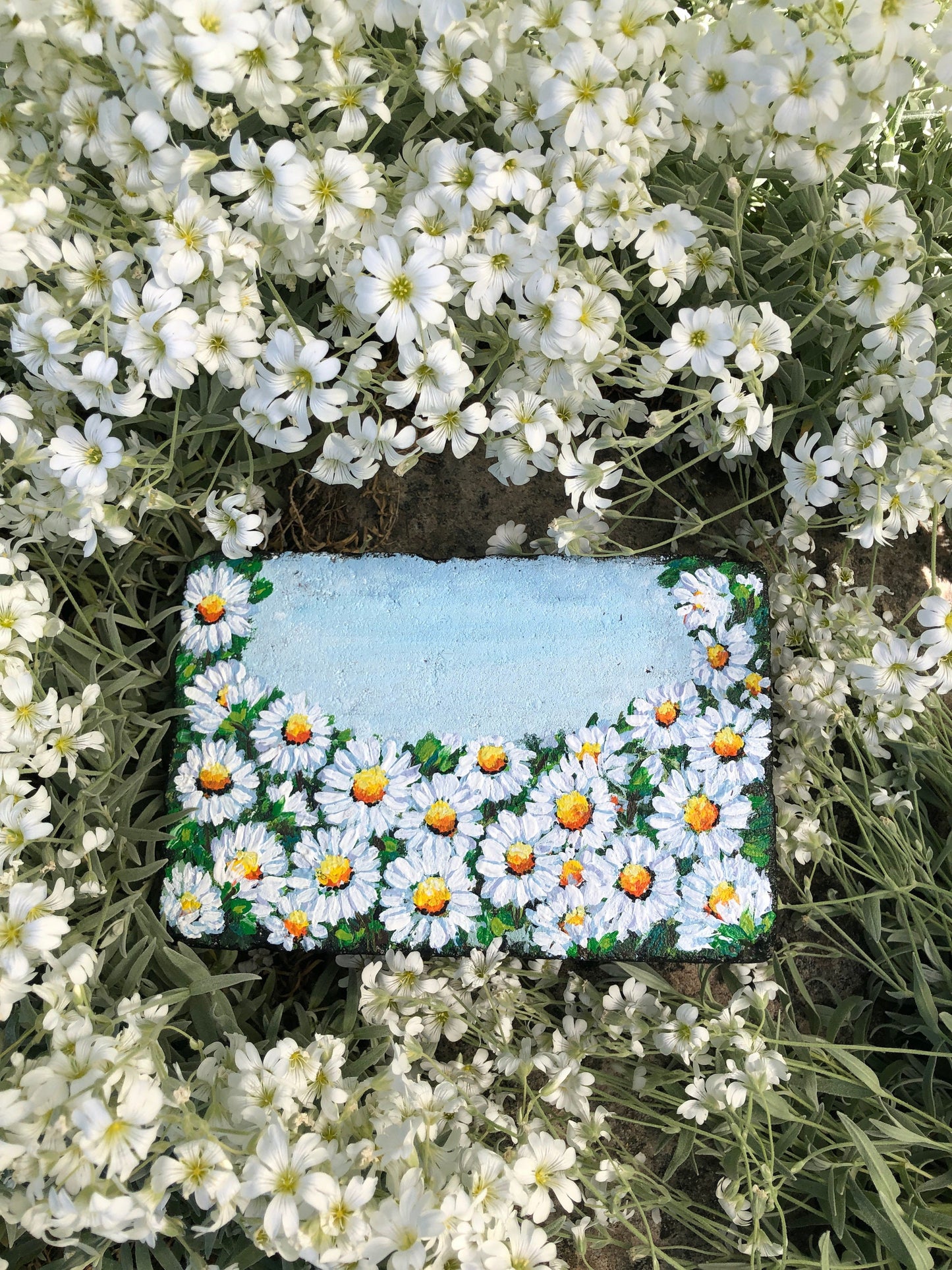 Painted Garden Stone