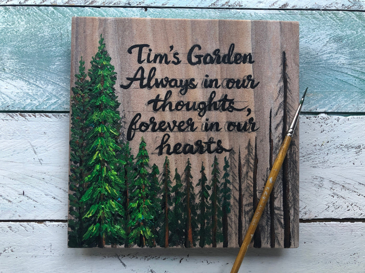 Pine Tree Memorial Stone