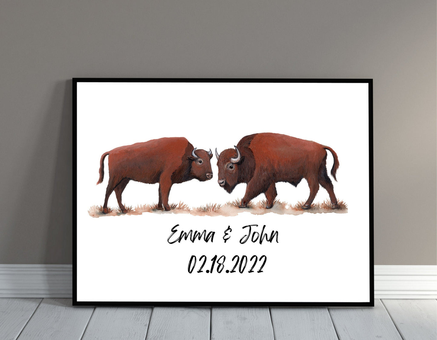 Buffalo Couple print