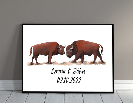 Buffalo Couple print