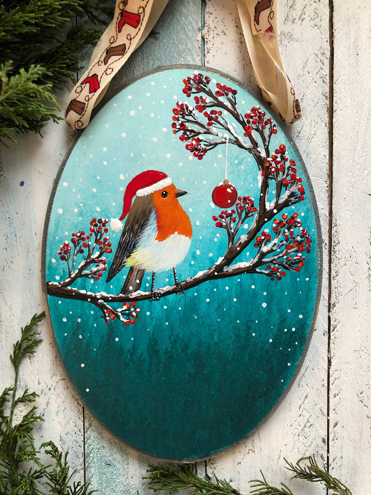 Baby's First Christmas robin ornament - photo 2