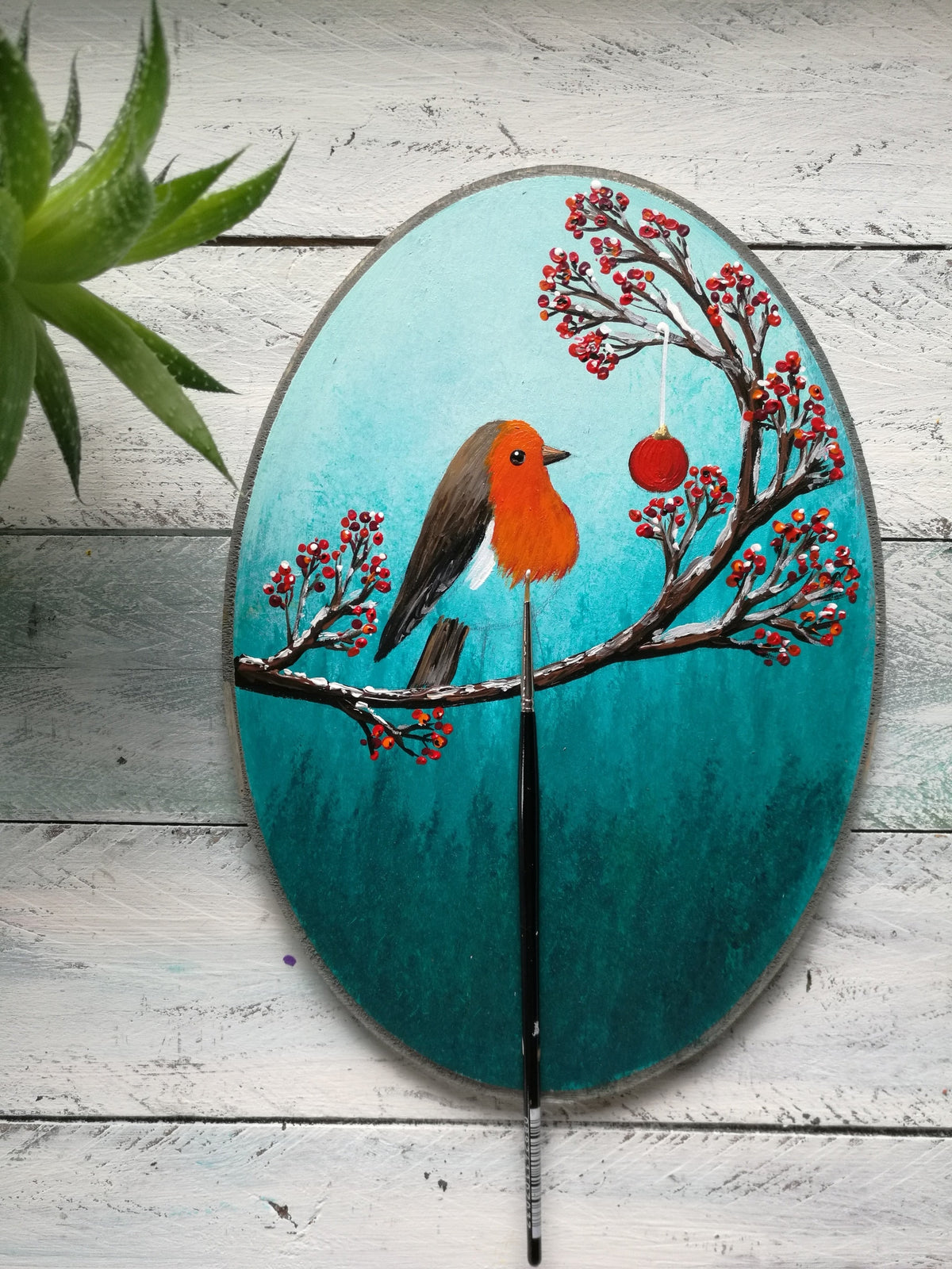 Baby's First Christmas robin ornament - photo 3