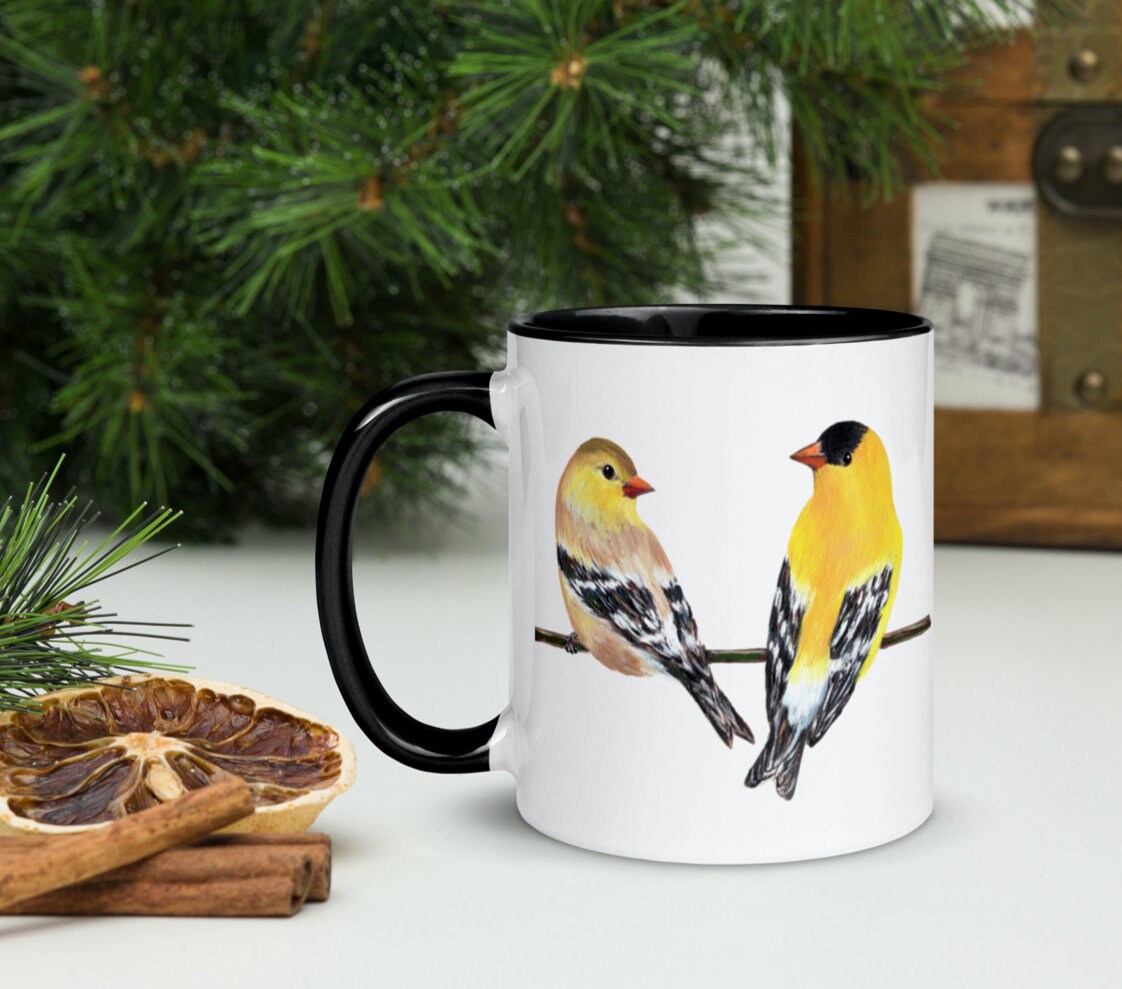 Goldfinch Couple Mug