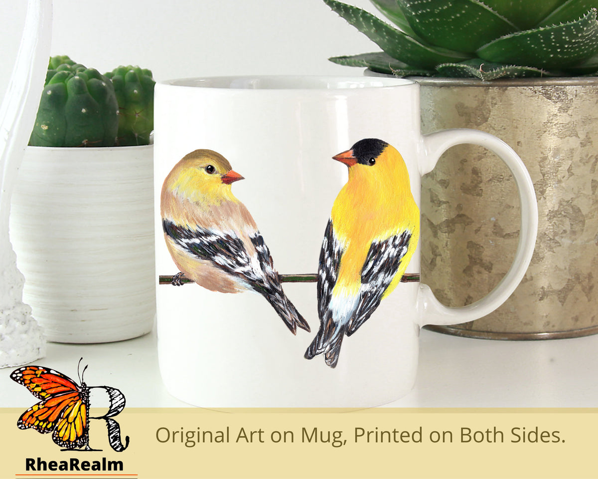Goldfinch Couple Mug