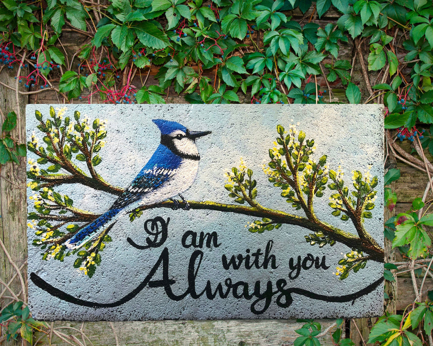 Hand Painted Memorial Stone 6x9"
