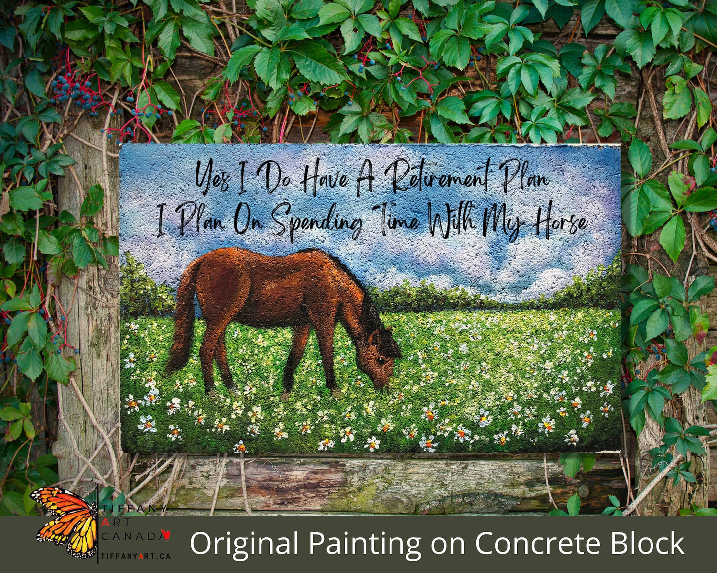 Horse Retirement Stone 6.25x6.25" (2)