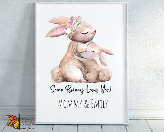 Bunny Mommy and Me Print
