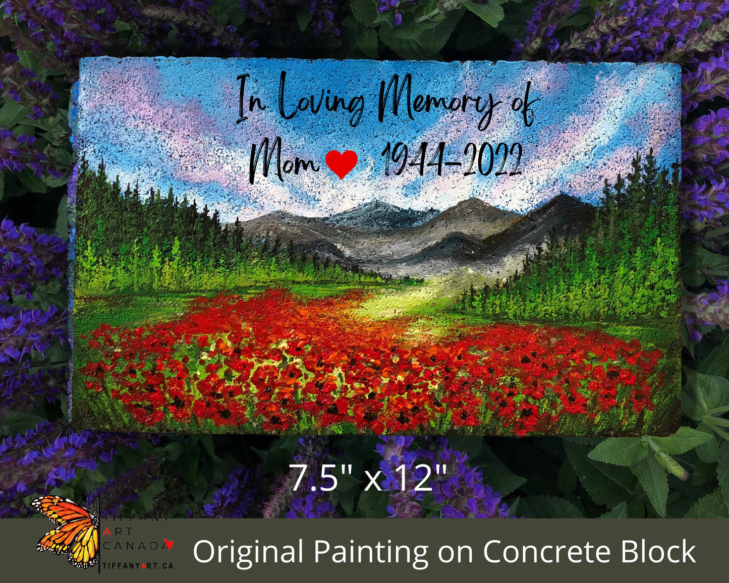 Hummingbird Memorial Stone 5x12"