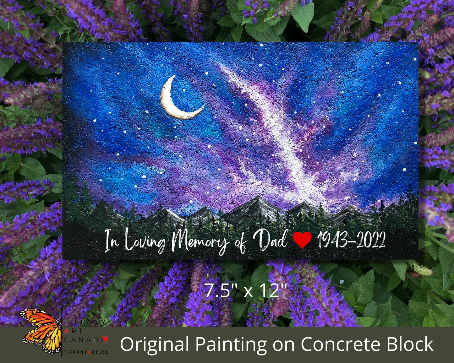 Hummingbird Memorial Stone 5x12"