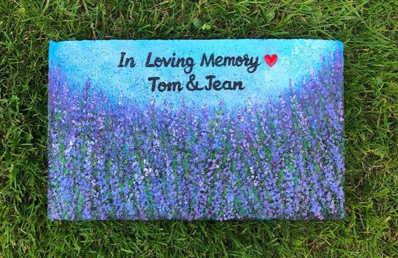 Painted Garden Stone