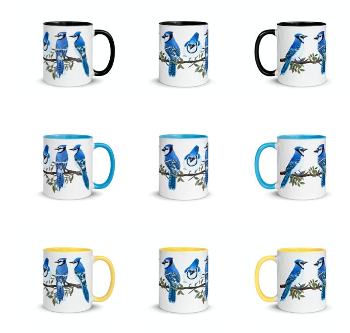 Blue Jay Couple Mug