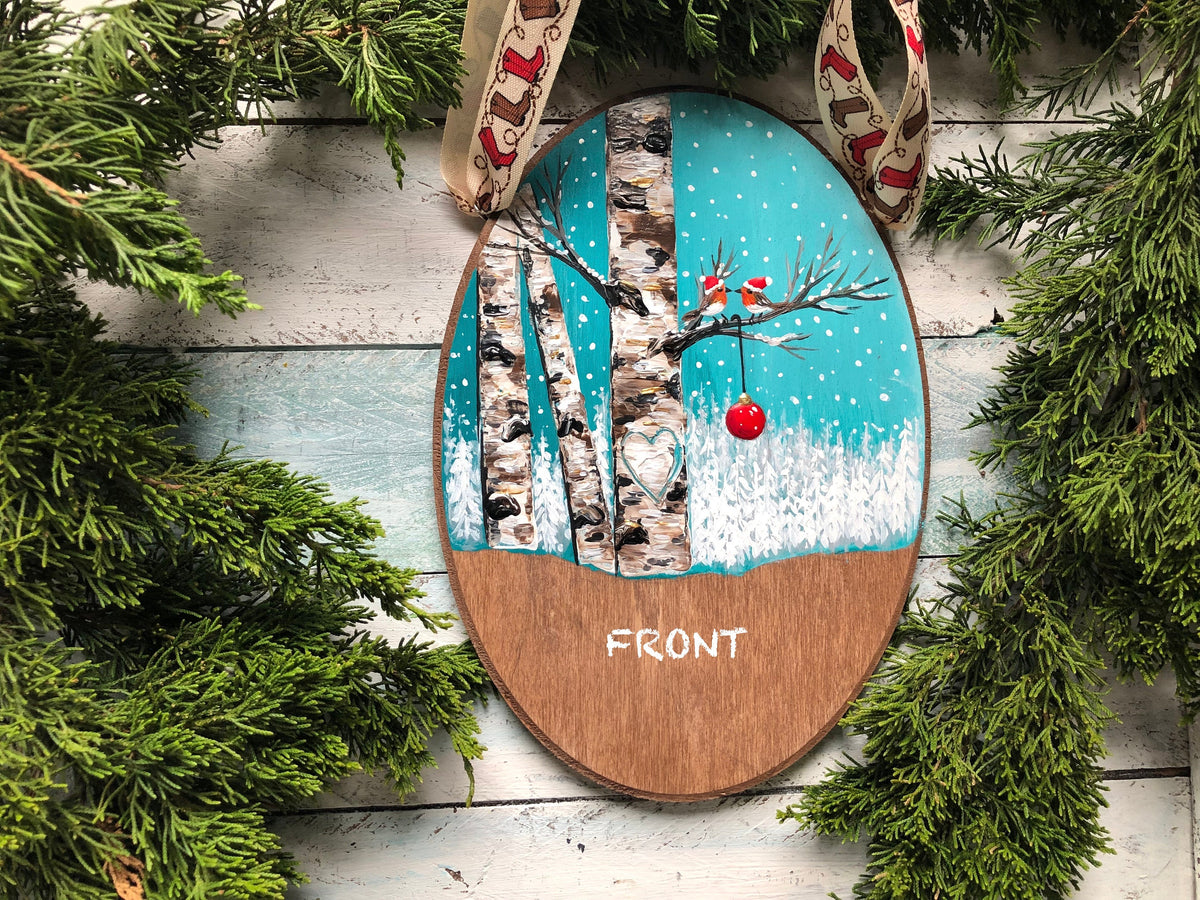 Our First Christmas love birds ornament - photo 3