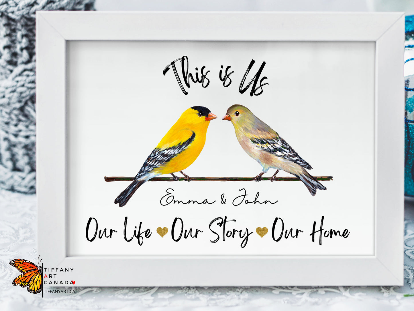 Bird Wedding Gift Print