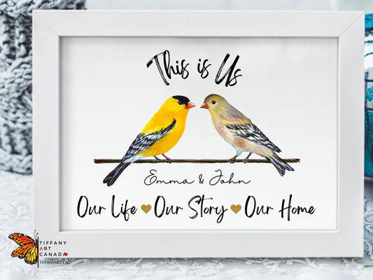 Bird Wedding Gift Print