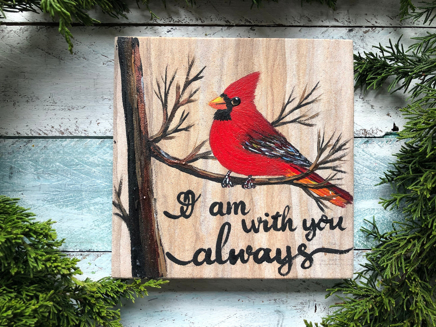 Cardinal Memorial Stone 6.25x6.25"