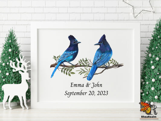 Steller's Jay Couple Print