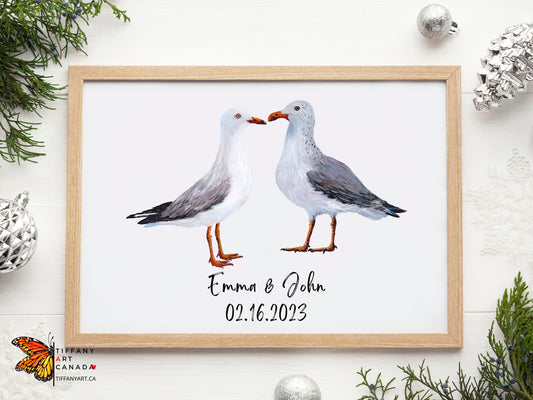 Seagull Couple Print