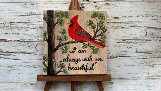 Cardinal Memorial Stone 6.25x6.25"