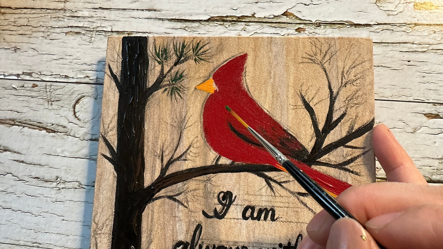 Cardinal Memorial Stone 6.25x6.25"