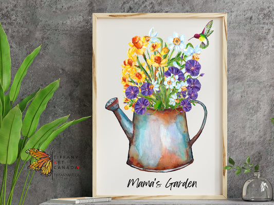 Custom Birth Flower Digital Print