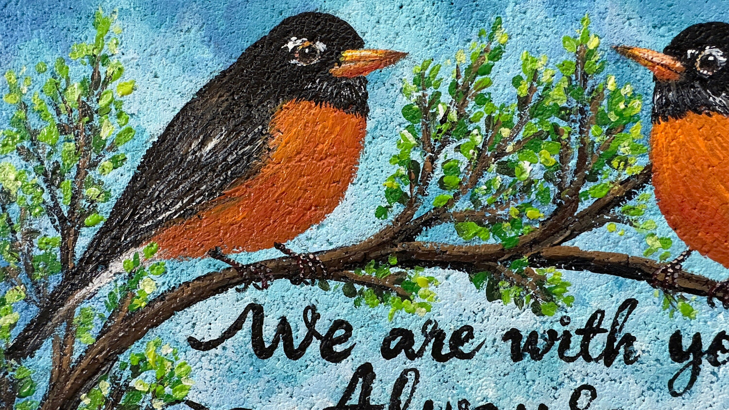 Robin Memorial Stone 7.5x12"