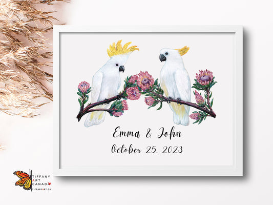Cockatoo Couple Print