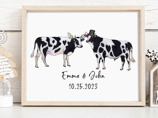 Couple Christmas Print