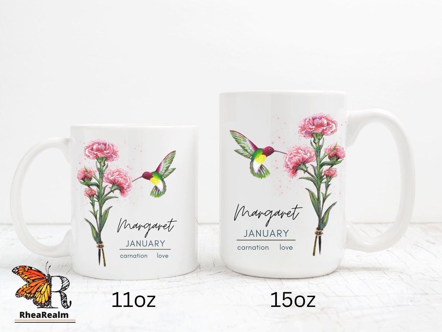 Custom Birth Flower Mug: Personalized Violet Design