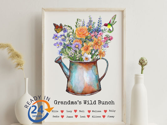 Birth Flower Digital Print