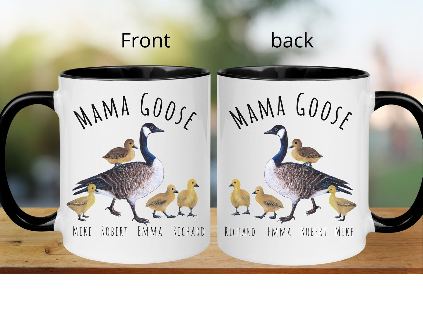 Personalized Mama Goose Mug, Mama Goose Gift, Mother's Day Gift, Mom Coffee Mug, Birthday Gift  For Mom,  Goose Lady Mug, Farm Animal Mug
