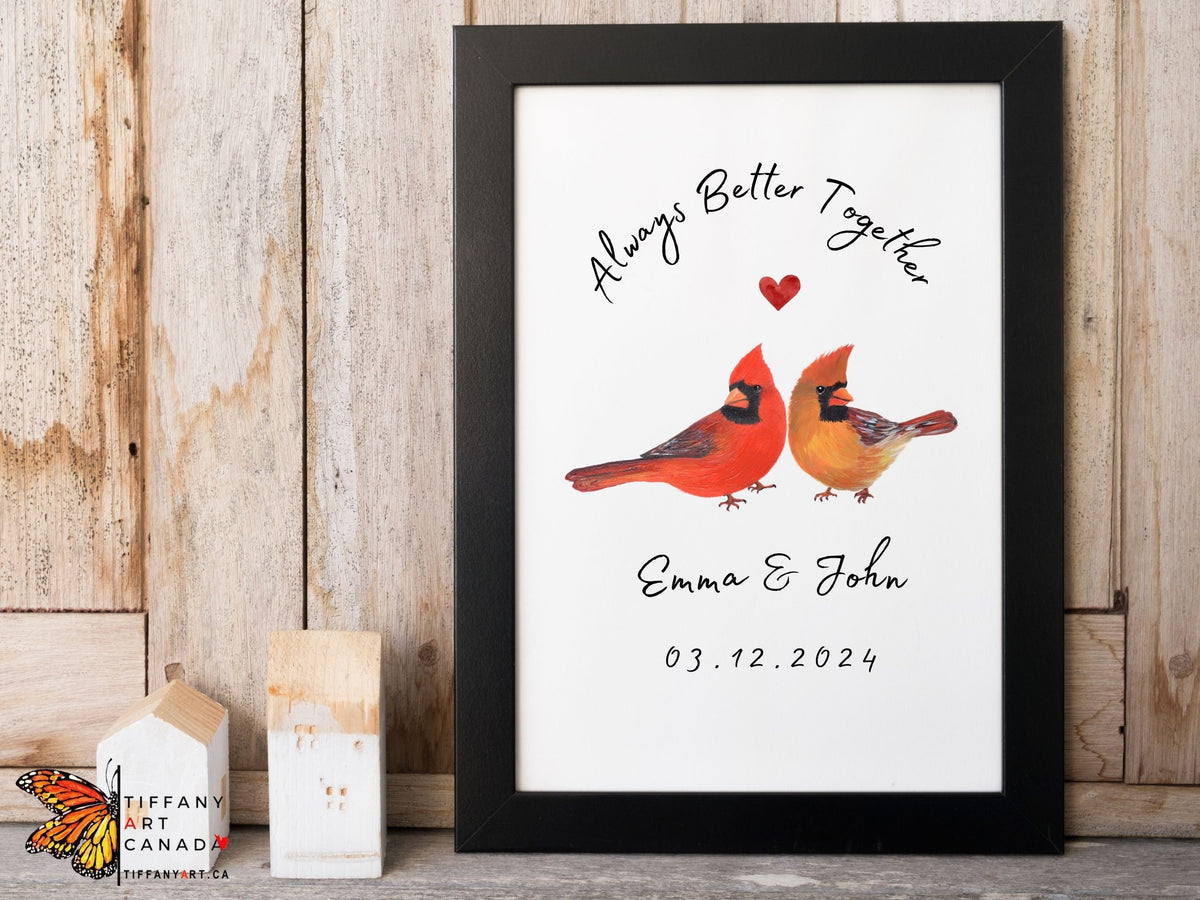 Cardinal couple print - photo 3