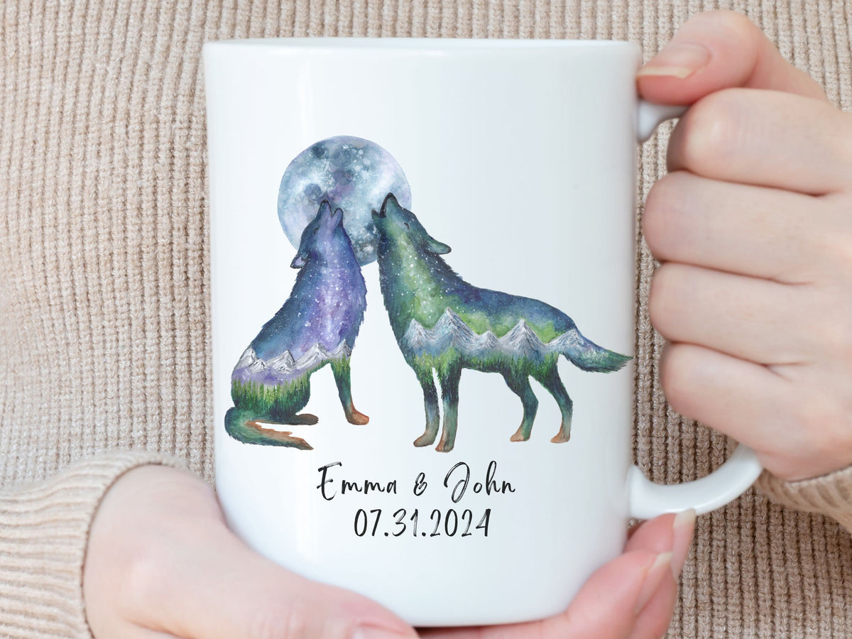 Wolf Couple Mug