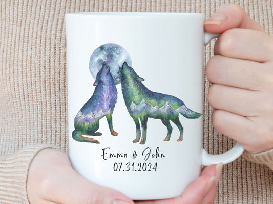 Wolf Couple Mug