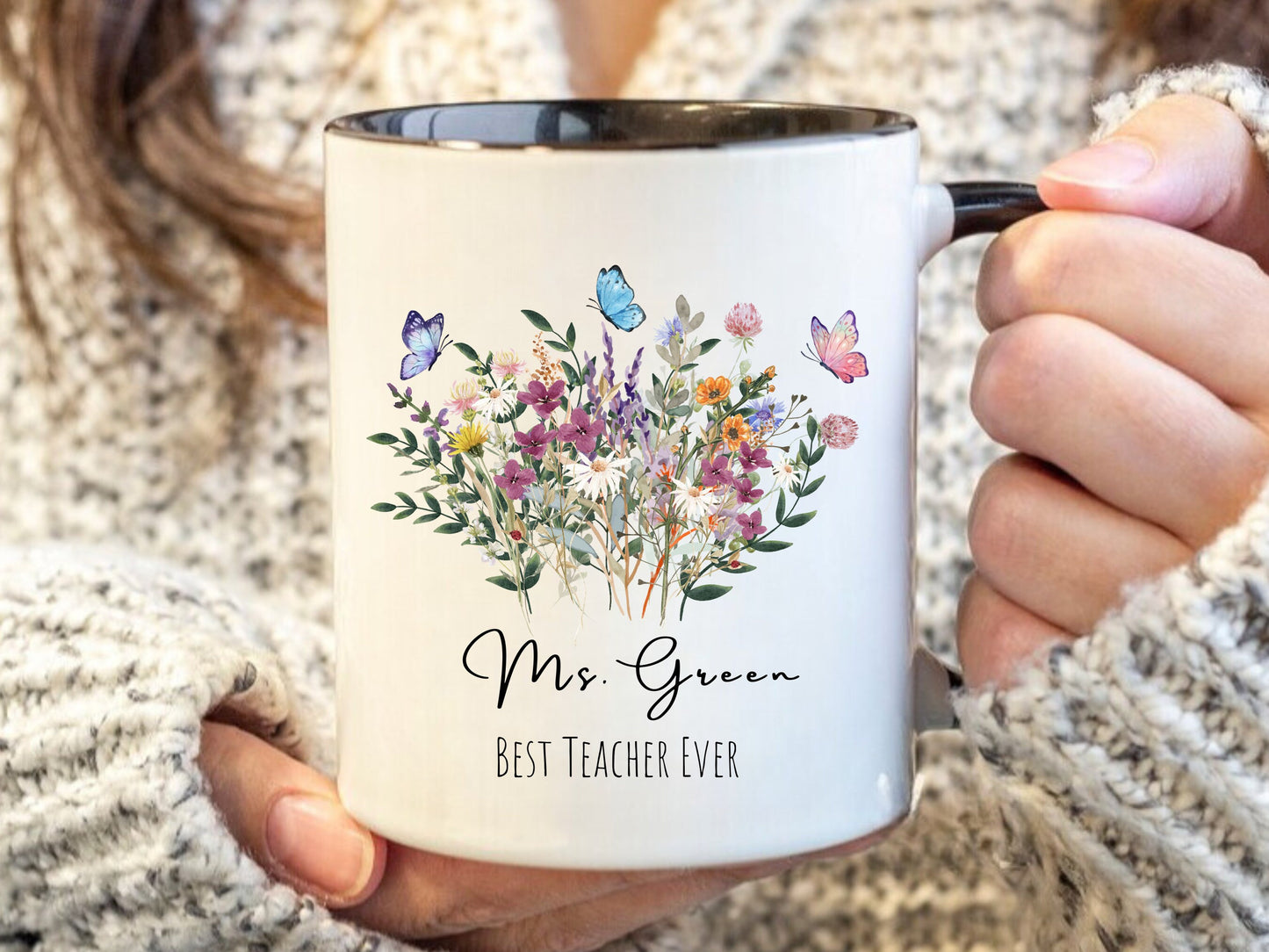 Personalized Best Teacher Ever Mug, End of Year Teacher Mug, Worlds Best Teacher, Coffee Mug Gift, Gift for Teacher, Best Teacher Gift