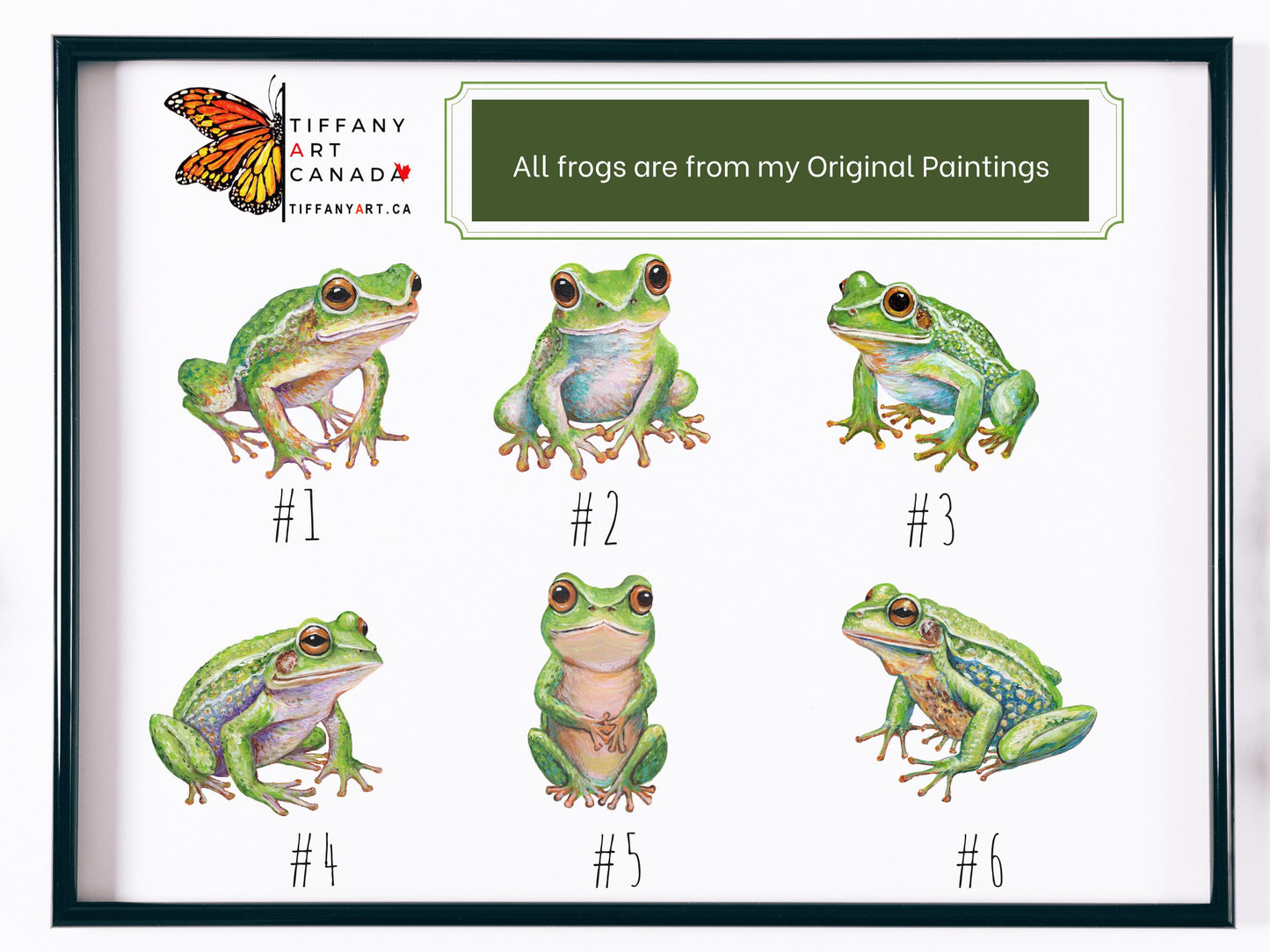 Personalized Grandma's Frog Family Mug: Original Art