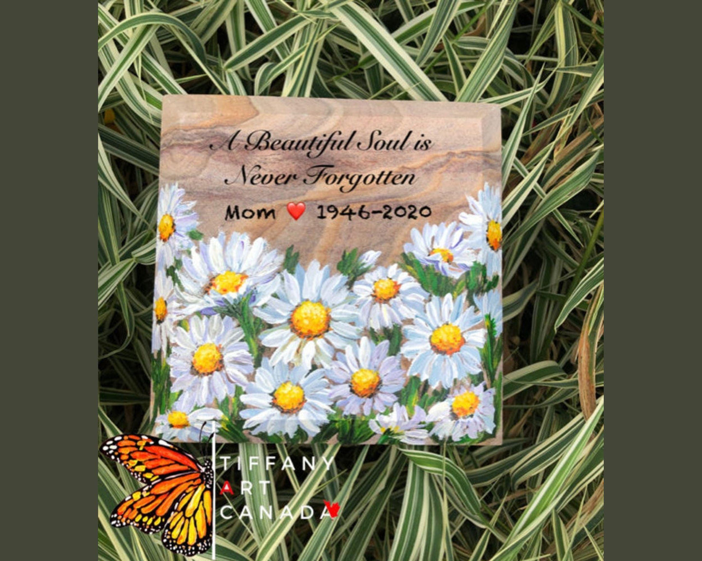 Daisy Memorial Stone 6.25x6.25"