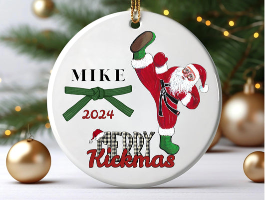 Personalized Karate Ornament