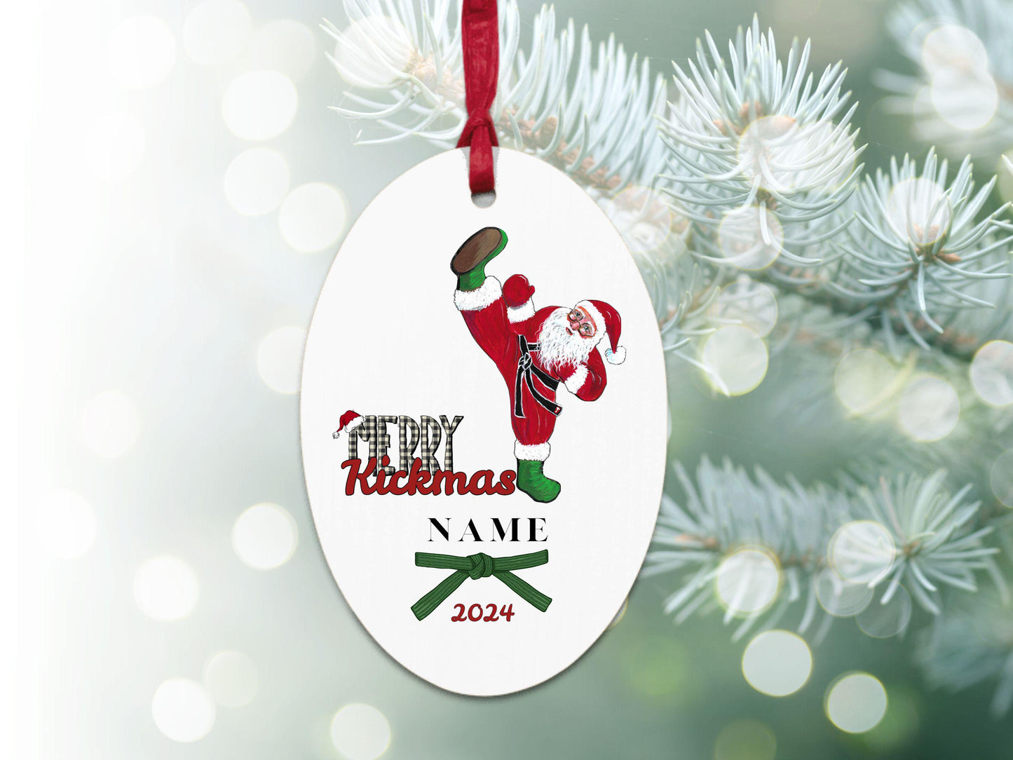 Personalized Karate Ornament