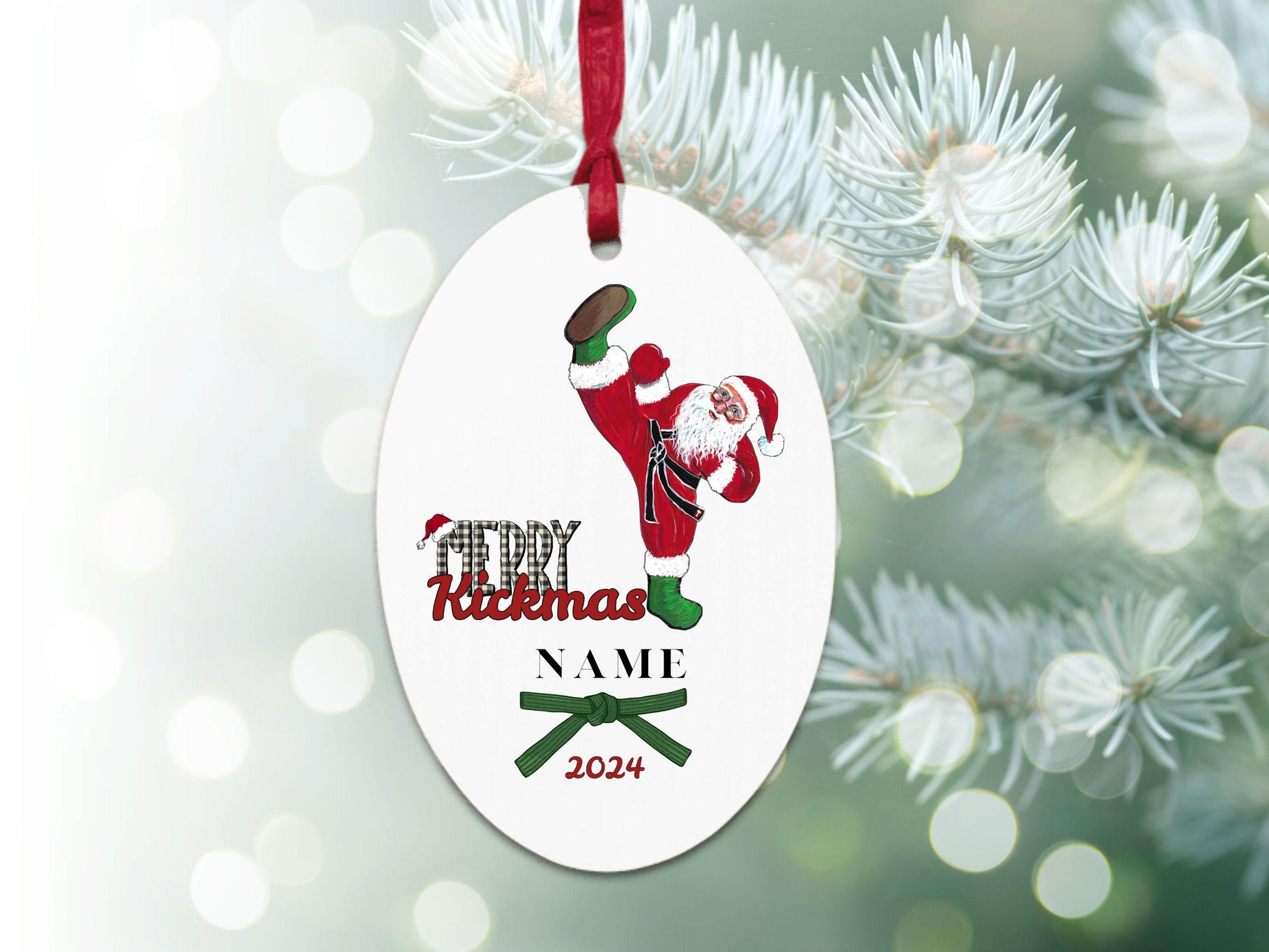 Personalized Karate Ornament